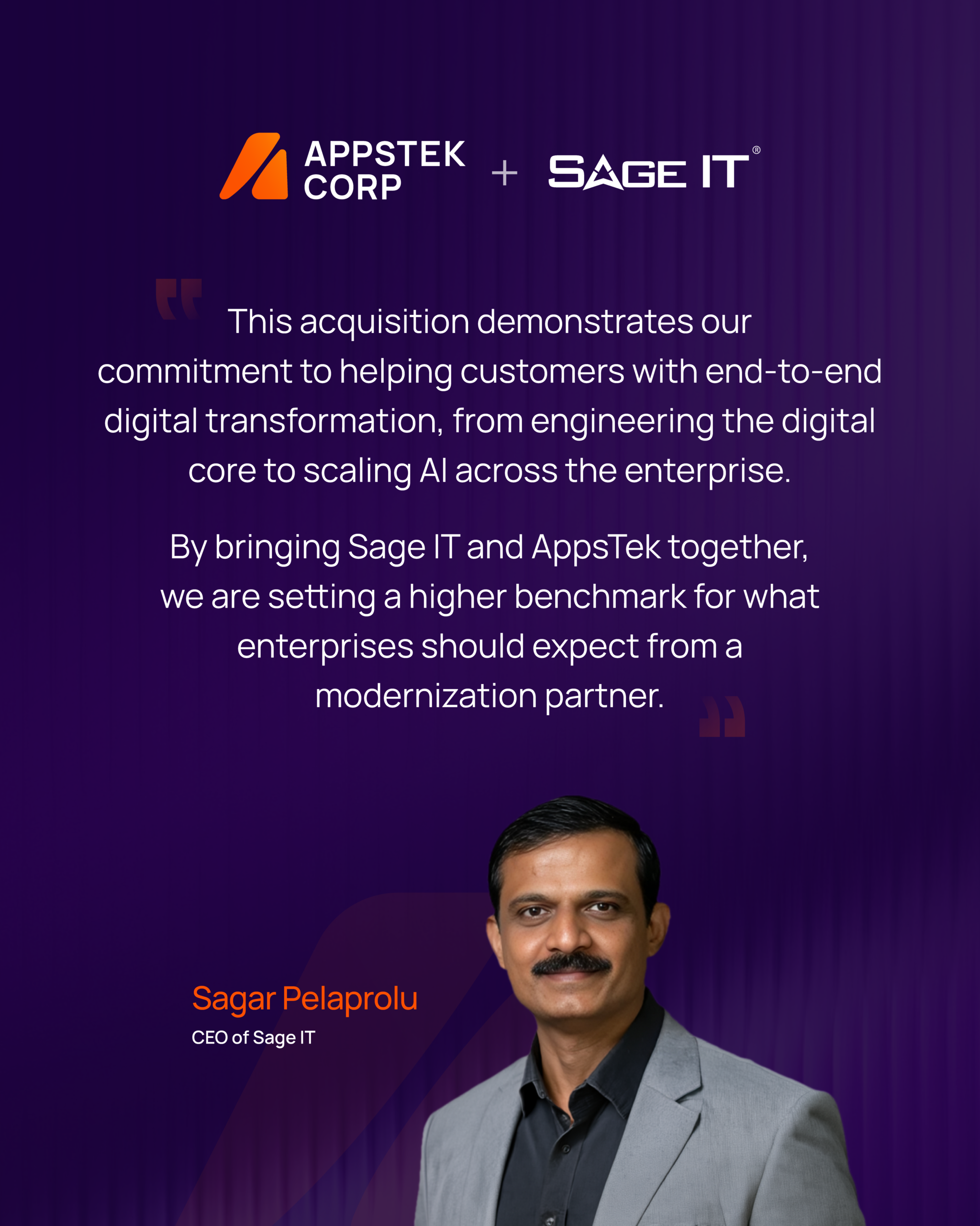 AppsTek Corp + Sage IT